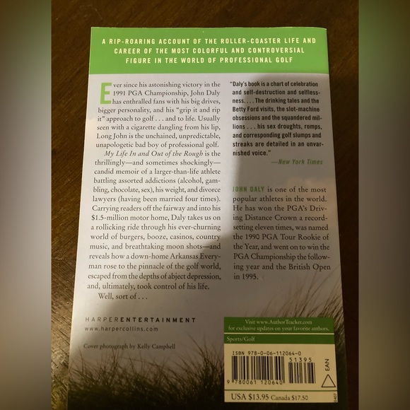 My life in and out of the rough John Daly with Glenn Waggoner softback book - Picture 2 of 13